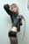 wet woman get wet fully clothed coat stockings blouse shorts scarf gloves boots leather pool