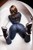 wetfoto girl wet skinny denim overall jumpsuit milk bath