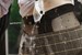 wetfoto girl business attire nylons skirt takes bath shampoos hair