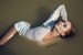 wetfoto girl swims lake pantyhose bodysuit