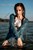 wetfoto girl swims water tights skirt sneakers