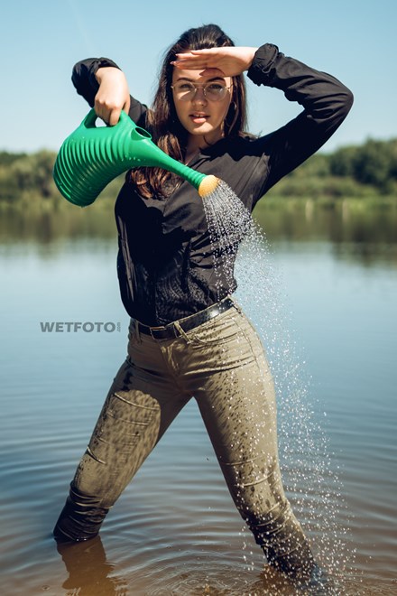 wetfoto levis jeans wetlook