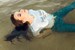 girl swims clothed skinny jeans t shirt socks wetfoto