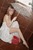 wet girl get wet wet hair fully clothed wedding dress stockings leather boots umbrella bath shower