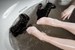 wetlook girl winter clothes wet fur coat wetfoto