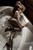 girl wet skirt tights white shirt bath wetfoto