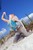 wet girl get wet fully clothed soaking wet t-shirt jeans high heels lake