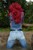 wet girl get wet wet hair fully clothed jacket denim jeans leather boots vest blouse lake