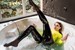 wetlook shiny pants wetfoto
