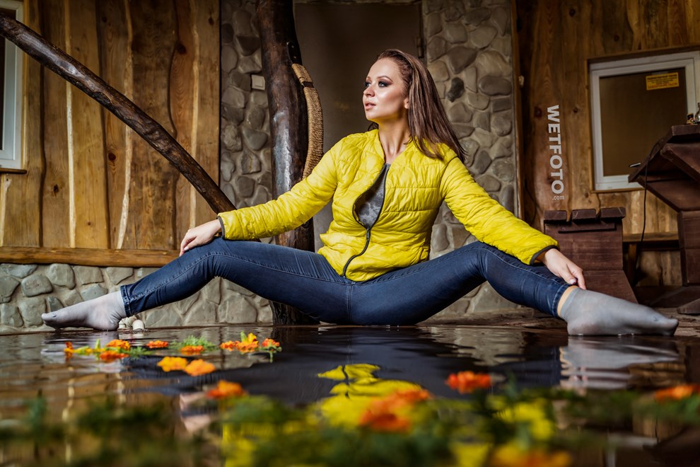 wetfoto wetlook jeans