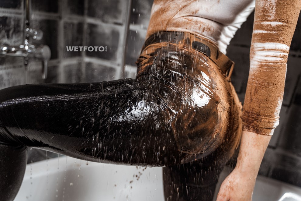 super skinny messy cacao jeans wam wetfoto