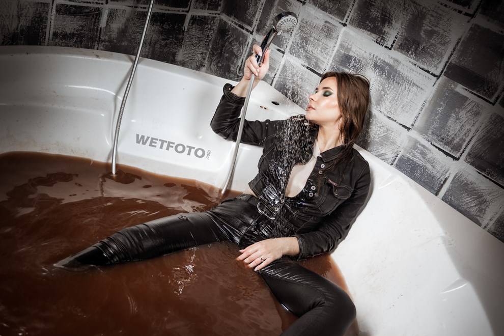 super skinny messy cacao jeans wam wetfoto