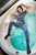 wet blue denim jumpsuit wetfoto