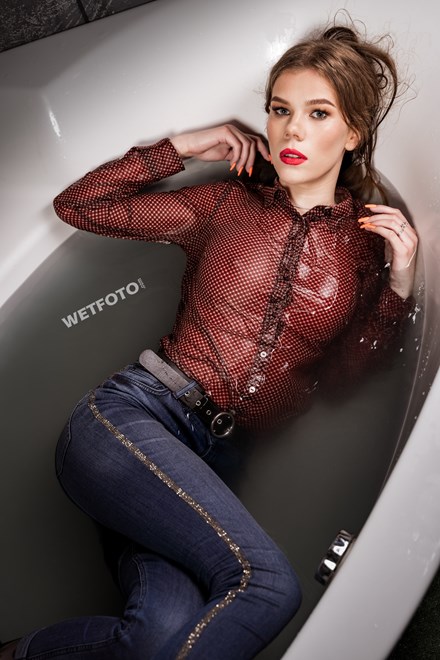 wetlook wetfoto jeans