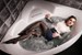wetlook jeans skirt wetfoto
