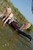 wet girl get wet fully clothed bodysuit top jeans leather boots lake
