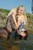 wet girl get wet fully clothed bodysuit top jeans leather boots lake