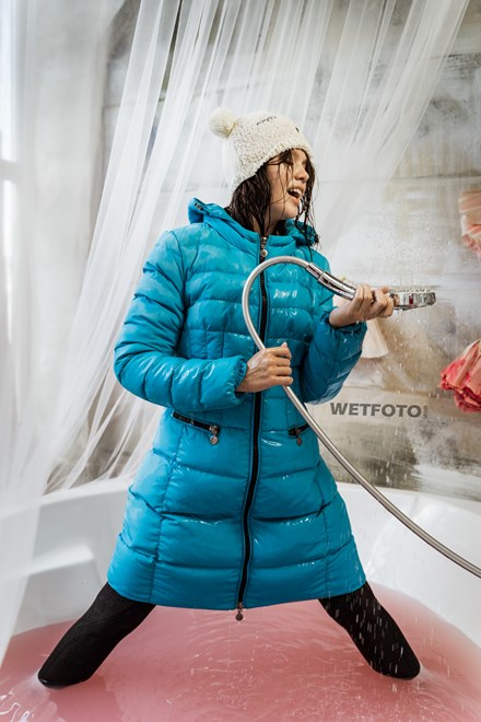 wet winter clothes wetfoto