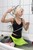 wet woman get wet wet hair fully clothed sport suit jumpsuit tights t-shirt sneakers bath