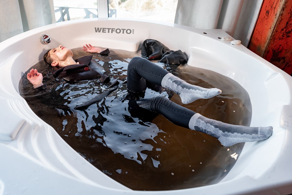 fully clothed wetlook