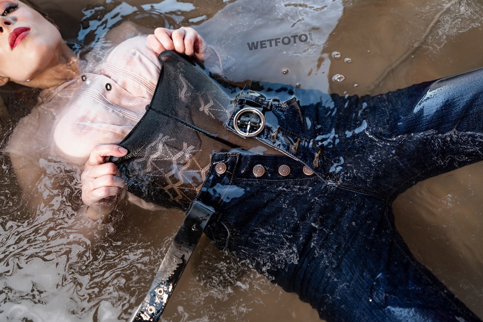 fully clothed wetlook