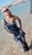wet girl get wet wet hair fully clothed dress stockings boots sea