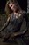 wet girl get wet fully clothed vest fur t-shirt jeans socks mud