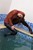 wet girl get wet wet hair swim fully clothed sweater leggings tights high heels pool